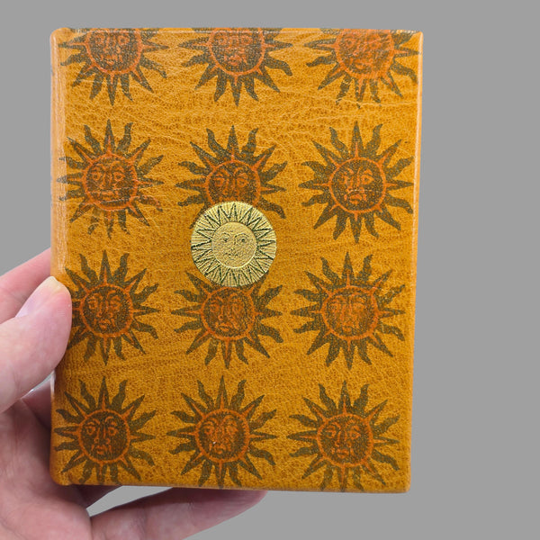 Leather Artists' Book - Sun