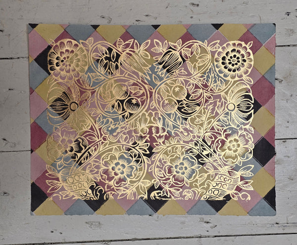 preview: Dutch Gilt: Small Flowers #101 Harlequin