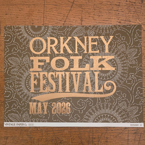 Orkney Folk Festival poster