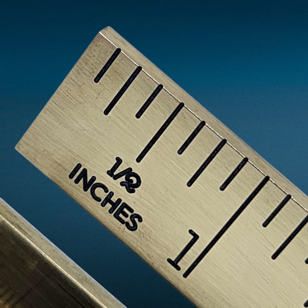 VPCo Standard Brass Ruler - 12 inch