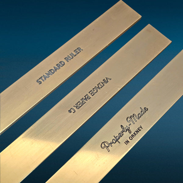 VPCo Standard Brass Ruler - 12 inch