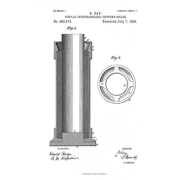 Ben Day Roller Patent