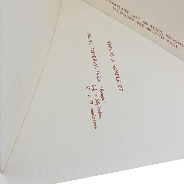 J Whatman - vintage paper sample booklet